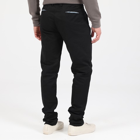 MARTIN & CO-Ανδρικό chino παντελόνι MARTIN & CO SLIM CHINOS μαύρο