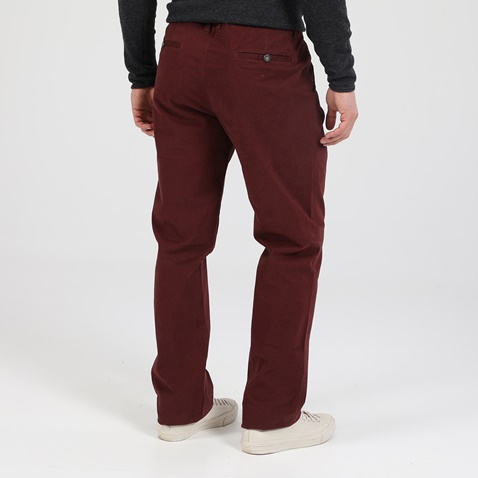 MARTIN & CO-Ανδρικό παντελόνι MARTIN & CO SLIM CHINOS μπορντό