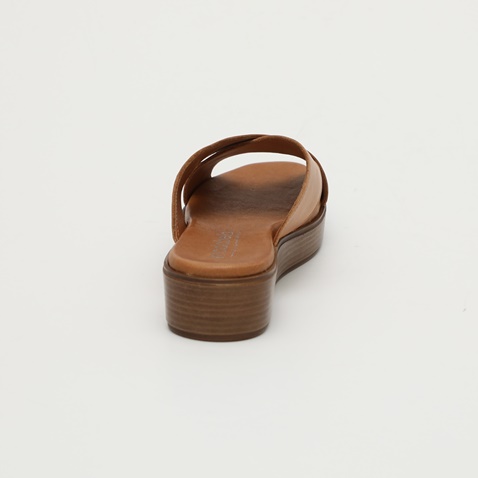 MODABELLA-Γυναικεία σανδάλια flatforms MODABELLA CROSS καφέ