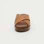 MODABELLA-Γυναικεία σανδάλια flatforms MODABELLA CROSS καφέ