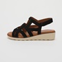 MODABELLA-Γυναικεία σανδάλια flatforms MODABELLA μαύρα