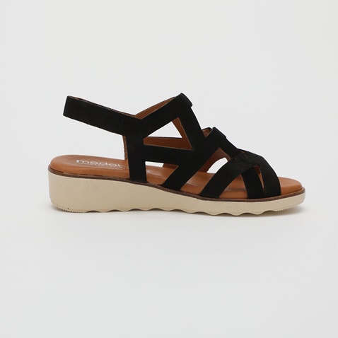 MODABELLA-Γυναικεία σανδάλια flatforms MODABELLA μαύρα