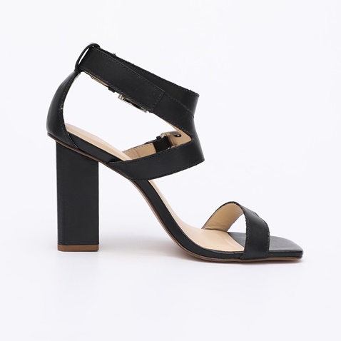 CHEVALIER-Γυναικεία ψηλά πέδιλα CHEVALIER HIGH HEEL SANDAL μαύρα