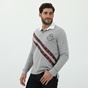 BEVERLY HILLS POLO CLUB-Ανδρική μπλούζα polo BEVERLY HILLS POLO CLUB γκρι