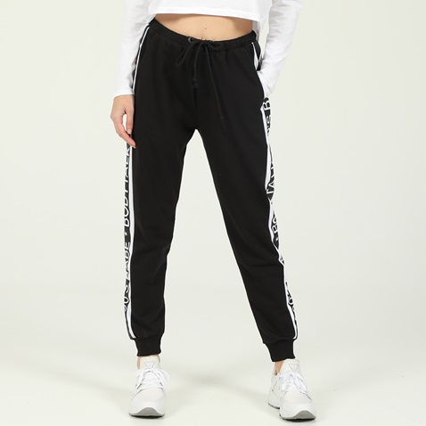 BODYTALK-Γυναικείο παντελόνι φόρμας BODYTALK STOCK 90'sBABEW JOGGER μαύρο λευκό