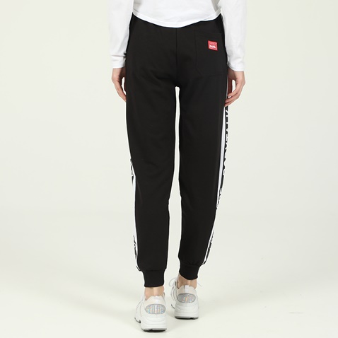 BODYTALK-Γυναικείο παντελόνι φόρμας BODYTALK STOCK 90'sBABEW JOGGER μαύρο λευκό