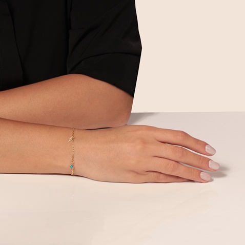 JEWELTUDE-Γυναικείο ασημένιο βραχιόλι JEWELTUDE14119 επίχρυσο