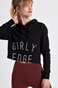 BODYTALK-Γυναικεία cropped φούτερ μπλούζα BODYTALK 1202D-903925 STOCK GIRLY EDGEW μαύρη