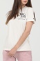 SUPERDRY-Γυναικείο t-shirt SUPERDRY OVIN VINTAGE CROSSING LINES B λευκό