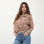 ATTRATTIVO-Γυναικείο cropped πουκάμισο ATTRATTIVO πολύχρωμο floral