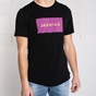 EDWARD JEANS-Ανδρικό t-shirt EDWARD JEANS JEANER μαύρο μοβ