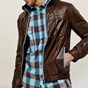 EDWARD JEANS-Ανδρικό ελαφρύ jacket EDWARD JEANS BLAEZ-S22 καφέ