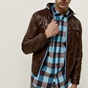 EDWARD JEANS-Ανδρικό ελαφρύ jacket EDWARD JEANS BLAEZ-S22 καφέ