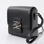 KARL LAGERFELD-Γυναικεία τσάντα χιαστί KARL LAGERFELD 205W3182 K/AUTOGRAPH μαύρη