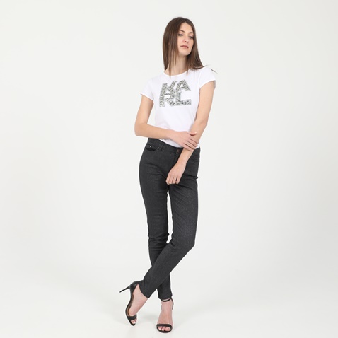 KARL LAGERFELD-Γυναικείο jean παντελόνι KARL LAGERFELD 211W1101 SKINNY SPARKLE μαύρο