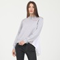 KARL LAGERFELD-Γυναικεία φούτερ μπλούζα KARL LAGERFELD 211W1801 FABRIC MIX γκρι λευκή