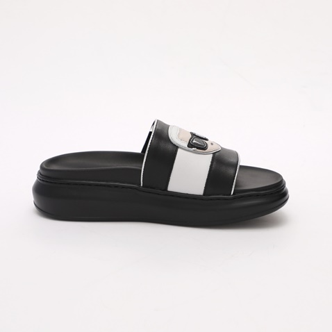 KARL LAGERFELD-Γυναικεία slides KARL LAGERFELD KL62500 IKONIC μαύρα