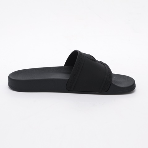 KARL LAGERFELD-Γυναικεία slides KARL LAGERFELD KL80919 IKONIC RELIEF SLIDE μαύρα