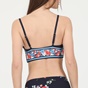 MICHAEL KORS-Γυναικείο μαγιό μπικίνι top MICHAEL by Michael Kors Floral Border Bralette Top μπλε
