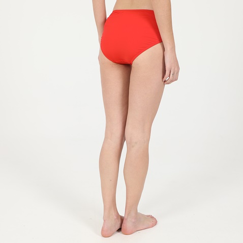 MICHAEL KORS-Γυναικείο μαγιό slip MICHAEL by Michael Kors ICONIC SOLIDS SHIRRED κόκκινο