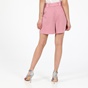 TED BAKER-Γυναικεία βερμούδα TED BAKER UTILITY SHORTS WITH TIE BELT ροζ