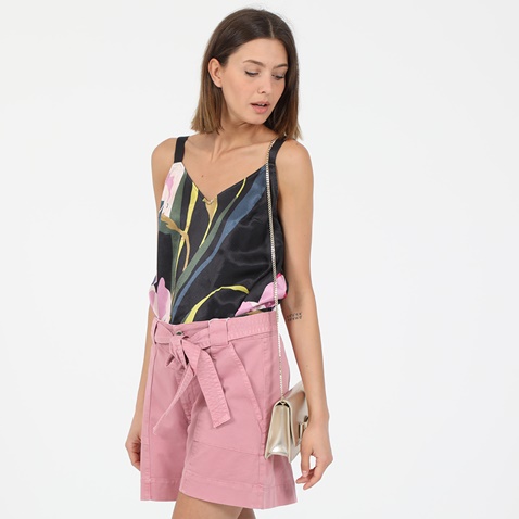 TED BAKER-Γυναικείο μακρύ top camisole TED BAKER Baylor μαύρο