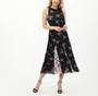 TED BAKER-Γυναικείο midi φόρεμα Liilo TED BAKER METROPOLIS MIDI DRESS μαύρο floral