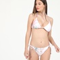 TED BAKER-Γυναικείο μαγιό μπικίνι top TED BAKER TRIANGLE BIKINI TOP TASSEL λευκό
