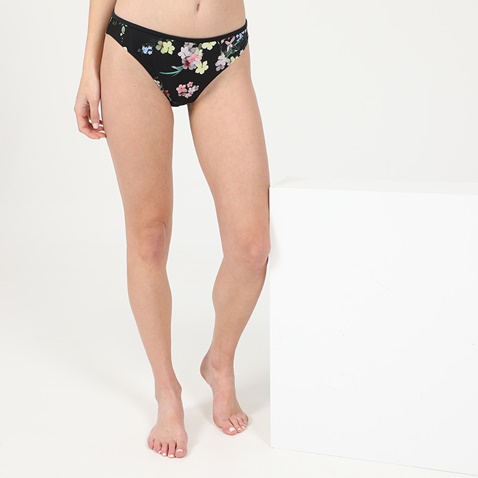 TED BAKER-Γυναικείο μαγιό μπικίνι σλιπ TED BAKER Pergola Classic μαύρο floral