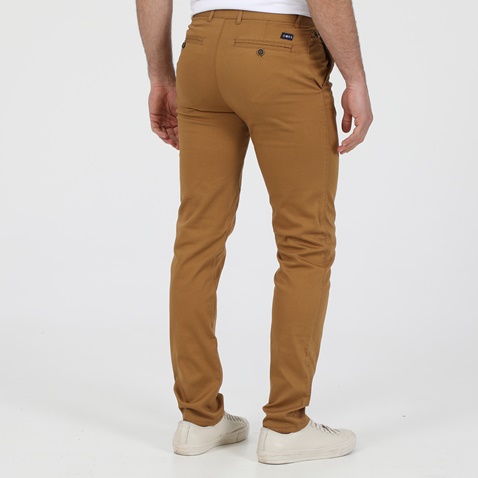 DORS-Ανδρικό chino παντελόνι DORS comfort καφέ