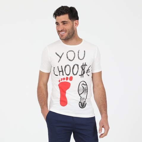 DORS-Ανδρικό t-shirt DORS λευκό