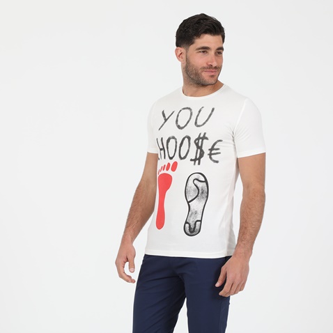 DORS-Ανδρικό t-shirt DORS λευκό