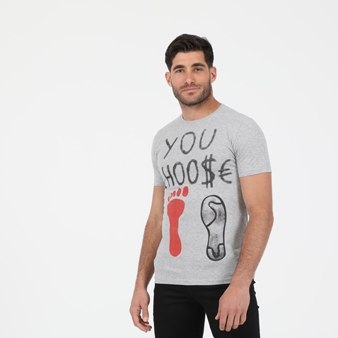 DORS-Ανδρικό t-shirt DORS γκρι