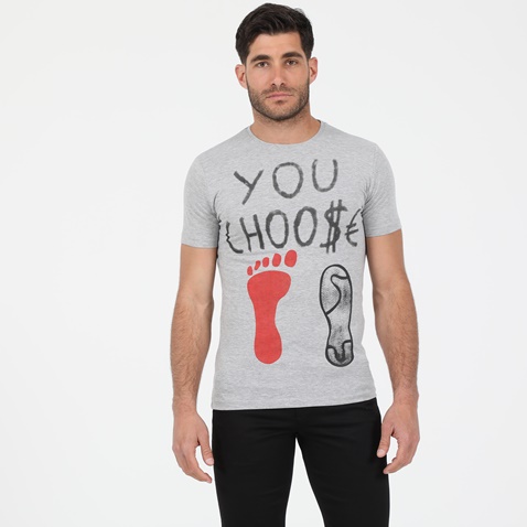 DORS-Ανδρικό t-shirt DORS γκρι