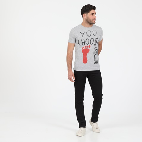 DORS-Ανδρικό t-shirt DORS γκρι