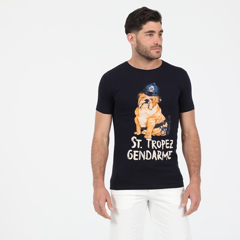 DORS-Ανδρικό t-shirt DORS μαύρο