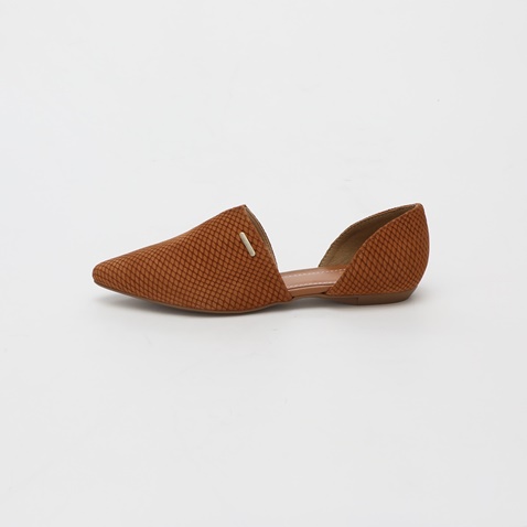 JOY'S-Γυναικείες flat γόβες JOY'S καφέ