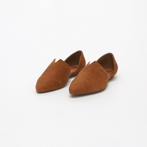 JOY'S-Γυναικείες flat γόβες JOY'S καφέ