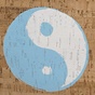 APOXYLO-Γυναικείο πορτοφόλι APOXYLO 385 YIN YANG POCHETTE εκρού