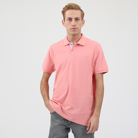 CATAMARAN SAILWEAR-Ανδρική πόλο μπλούζα CATAMARAN SAILWEAR σομόν