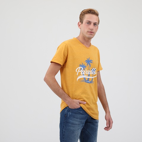 CATAMARAN SAILWEAR-Ανδρική μπλούζα CATAMARAN SAILWEAR κίτρινη