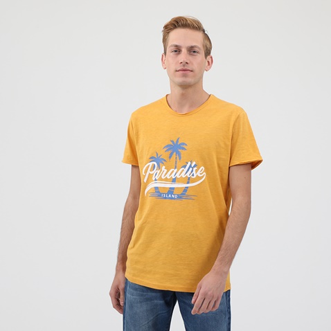 CATAMARAN SAILWEAR-Ανδρική μπλούζα CATAMARAN SAILWEAR κίτρινη