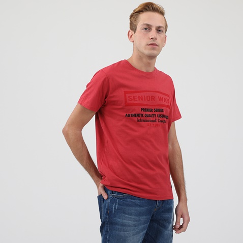 CATAMARAN SAILWEAR-Ανδρική μπλούζα CATAMARAN SAILWEAR κόκκινη