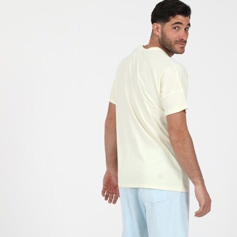 DIRTY LAUNDRY-Ανδρική μπλούζα DIRTY LAUNDRY ROLLED SLEEVE TEE κίτρινη