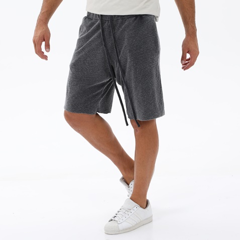 DIRTY LAUNDRY-Ανδρική sport βερμούδα DIRTY LAUNDRY DLMB1320S TOWEL LOOSE FIT γκρι