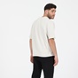 DIRTY LAUNDRY-Ανδρική κοντομάνικη φούτερ μπλούζα DIRTY LAUNDRY OVERSIZED LOOSE KNIT λευκή