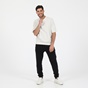 DIRTY LAUNDRY-Ανδρική κοντομάνικη φούτερ μπλούζα DIRTY LAUNDRY OVERSIZED LOOSE KNIT λευκή