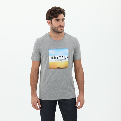 BODYTALK-Ανδρικό t-shirt BODYTALK γκρι 