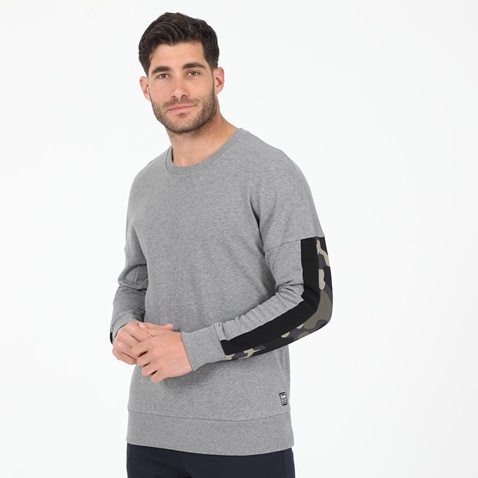 BODYTALK-Ανδρική φούτερ μπλούζα BODYTALK FORPLEASUREM CREWNECK γκρι