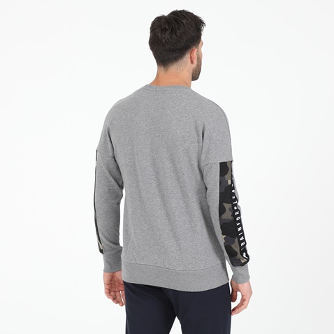BODYTALK-Ανδρική φούτερ μπλούζα BODYTALK FORPLEASUREM CREWNECK γκρι